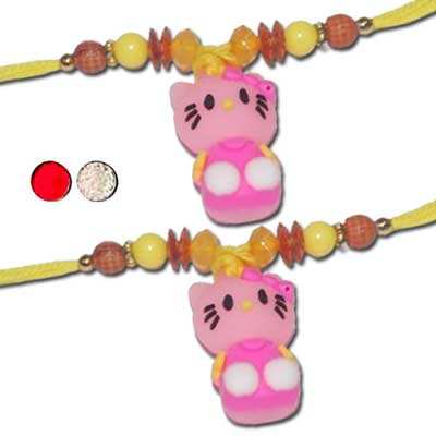 "Kids Rakhi - KID 7530A- 004 - (2 RAKHIS) - Click here to View more details about this Product